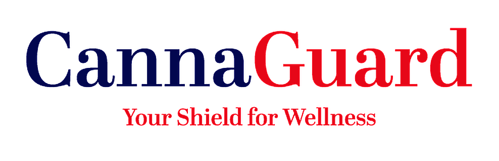 CannaGuard logo with the tagline “Your Shield for Wellness” (transparent background)
